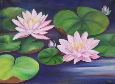 Indian Lotus Painting