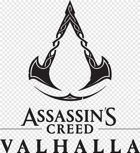 Assassin's Creed Valhalla logo black, games, assassins creed, png | PNGEgg