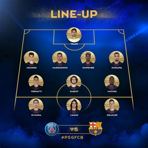 Fc Barcelona Starting Lineup Vs Psg