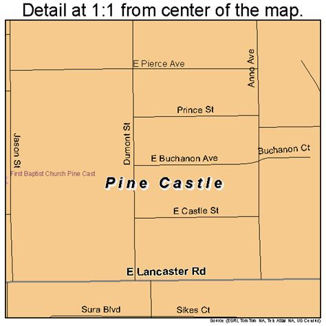 Pine Castle Florida Street Map 1256500