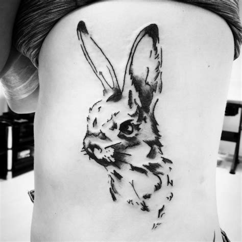 Tattoo uploaded by Ink Imaginarium • Sketchy rabbit • Tattoodo