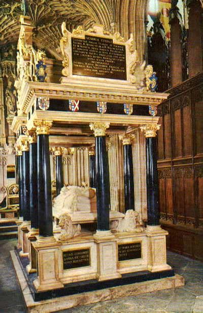 Queen Elizabeth I - Tomb at Westminster Abbey