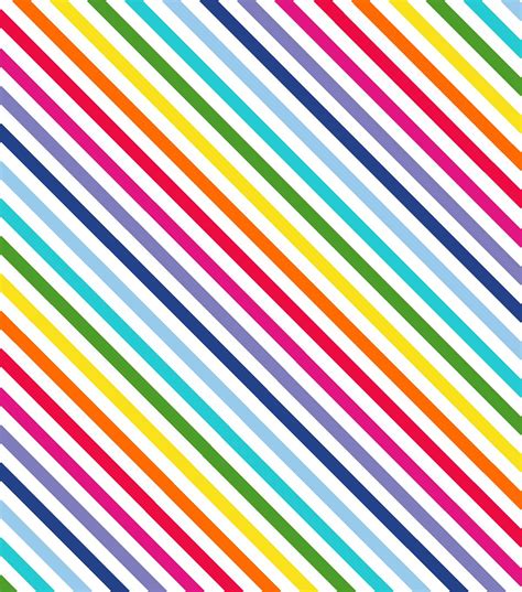 Celebration Cotton Fabric-Multi Stripe Rainbow, Journal Stickers ...