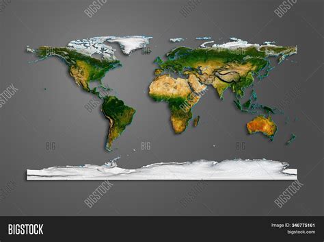 3d World Map Image & Photo (Free Trial) | Bigstock