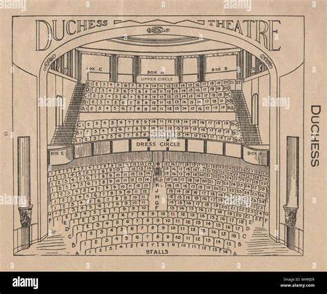 DUCHESS THEATRE. Vintage seating plan. London West End 1936 old vintage ...