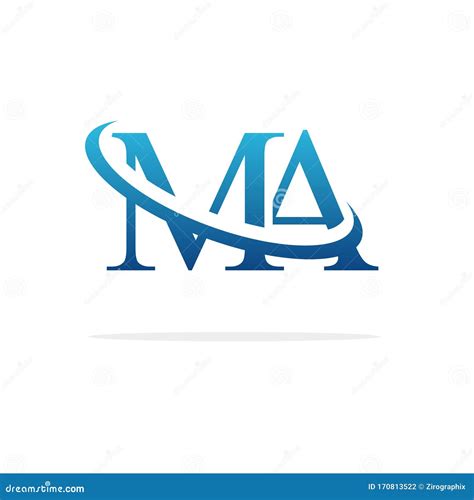 Creative MA Logo Icon Design Stock Vector - Illustration of alphabet ...