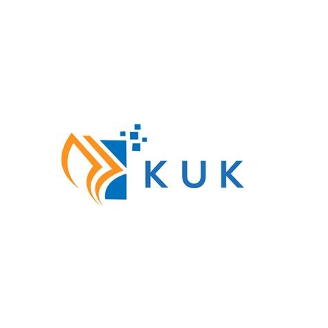 KUK credit repair accounting logo design on white background. KUK ...