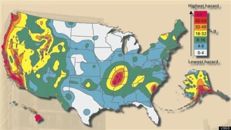 U.S. Fault Lines GRAPHIC: Earthquake Hazard MAP | HuffPost Latest News