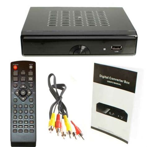 HDTV Digital Converter Box for TV HDMI Cable with Remote View/Record ...