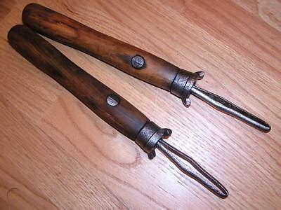 2 MAN SAW HANDLES TWO CROSSCUT BUCK ANTIQUE LOGGING | #117037499