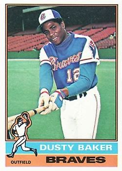 Dusty Baker as an Atlanta Brave outfielder (1968 — 1975) | The History ...