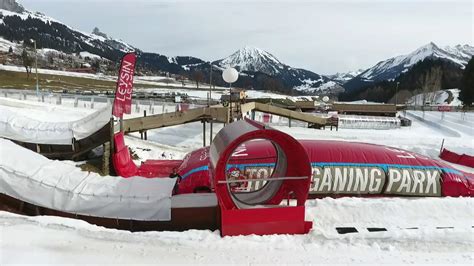 Tobogganing park Leysin, Fim de saison 2016/17 - YouTube