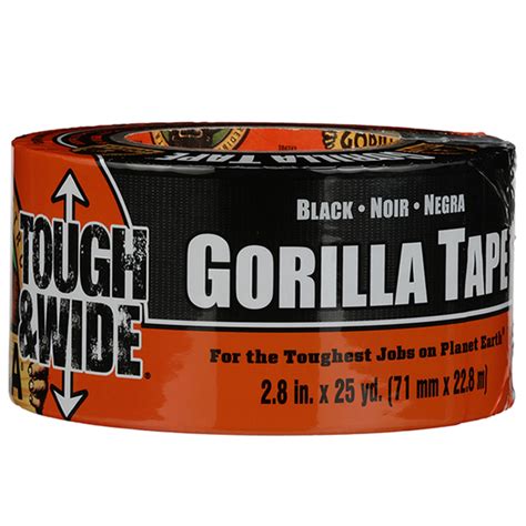 GORILLA TAPE Gorilla Black Tape Touhgh and Wide 2.88-in x 25-Yards ...