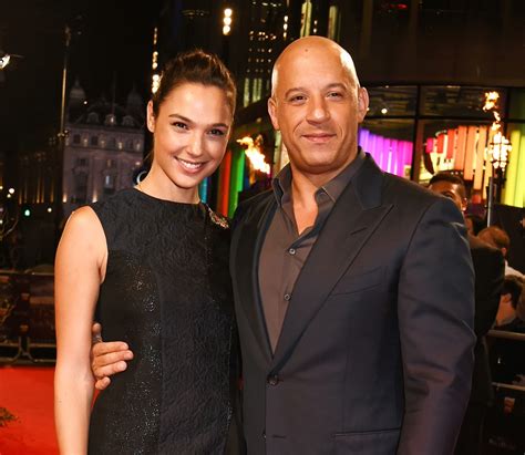 Hollywood Super Stars Gal Gadot And Vin Diesel.