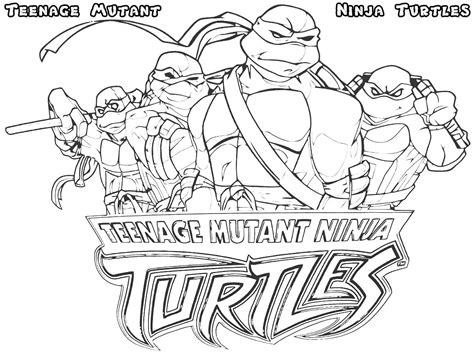 Free Ninja Turtle Coloring Pages