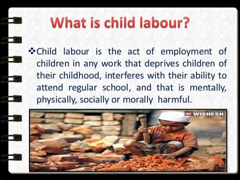 Child Labour, Causes & Solution