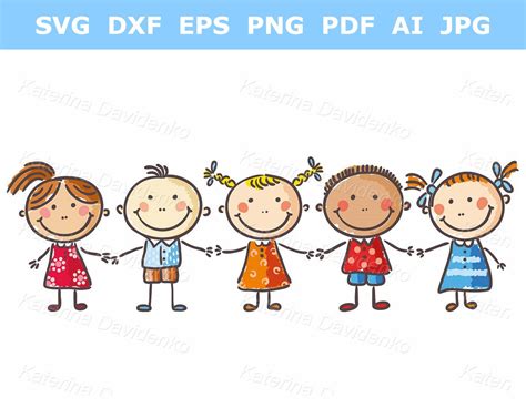 Clipart Images Of Kids Holding Hands