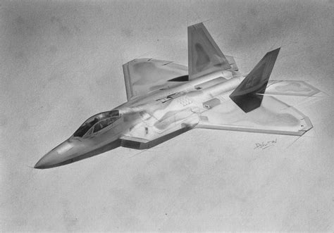 The Lockheed Martin F-22 Raptor Drawing by Adilson Silva - Fine Art America