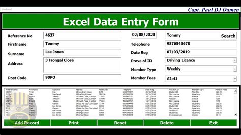 Over View of How to Create Data Entry Form with Multiple Search ...