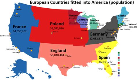 European countries by percentage of the population living in their ...