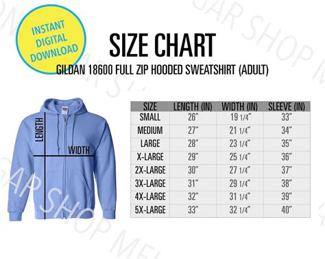 Youth Medium Sweatshirt Size Chart at Ethel Taylor blog