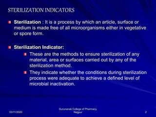 Sterilization indicators | PPT