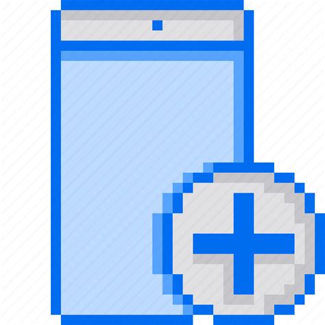 Phone, plus, pixelartadd, smartphone icon - Download on Iconfinder