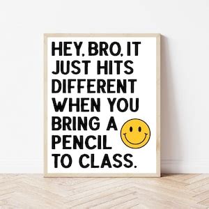 Funny Classroom Sign, Elementary Teacher Decor, Smiley Face Print ...