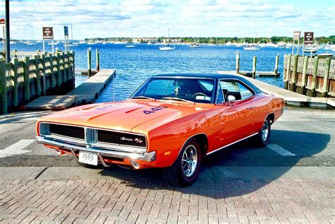 1969 Dodge Charger R/T 440 Magnum orange 24 X 36 Inch Poster Beautiful ...