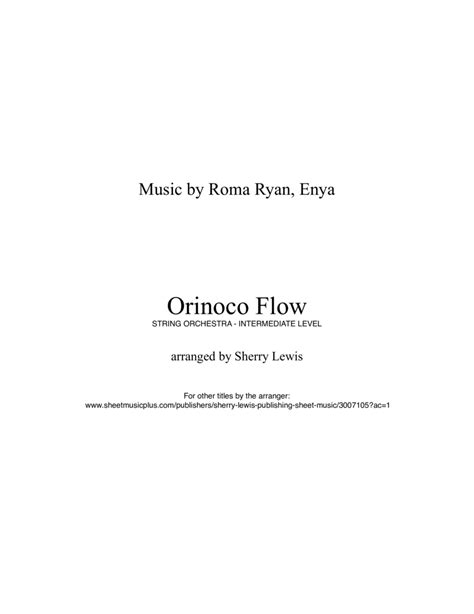 Orinoco Flow Sheet Music | Enya | Orchestra