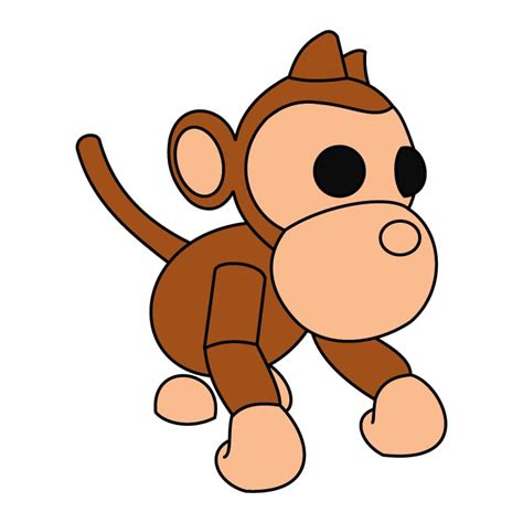 Adopt Me Monkey Coloring Page From Roblox - Drawing Gallery