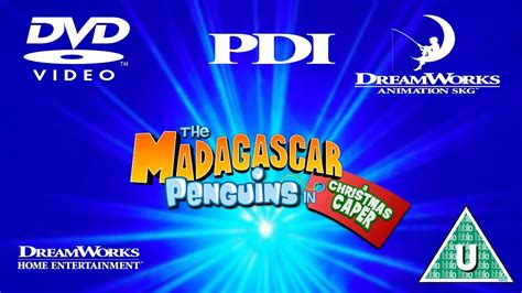 Opening to The Madagascar Penguins in a Christmas Caper UK DVD (2006 ...