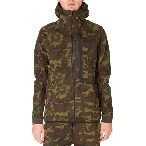 Nike Tech Fleece Camo AW77 Hoody Sequoia & Black | END. (US)