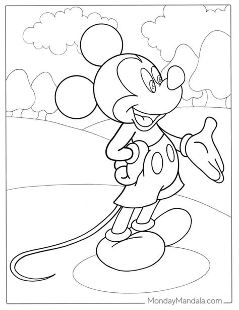 Mickey Mouse Pictures Coloring Pages - Infoupdate.org