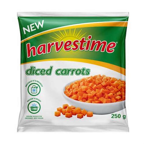 Harvestime Diced Carrots 250g | Harvestime South Africa