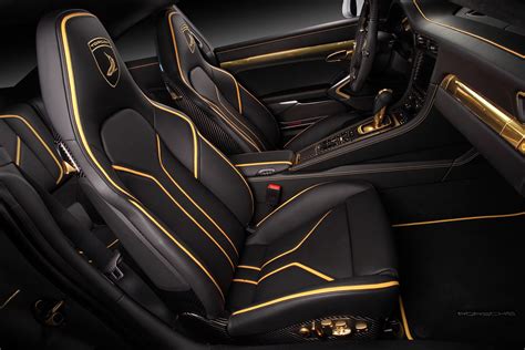 Tuningcars: Porsche 911 Turbo Stinger GTR By TopCar Has 24K Gold Interior