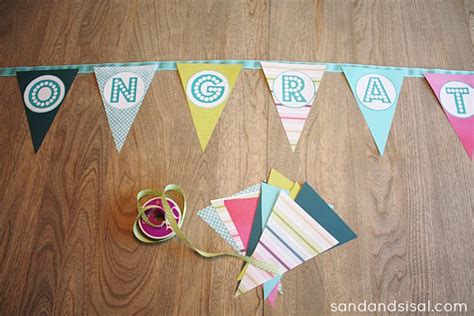 DIY Graduation Banner - Sand and Sisal