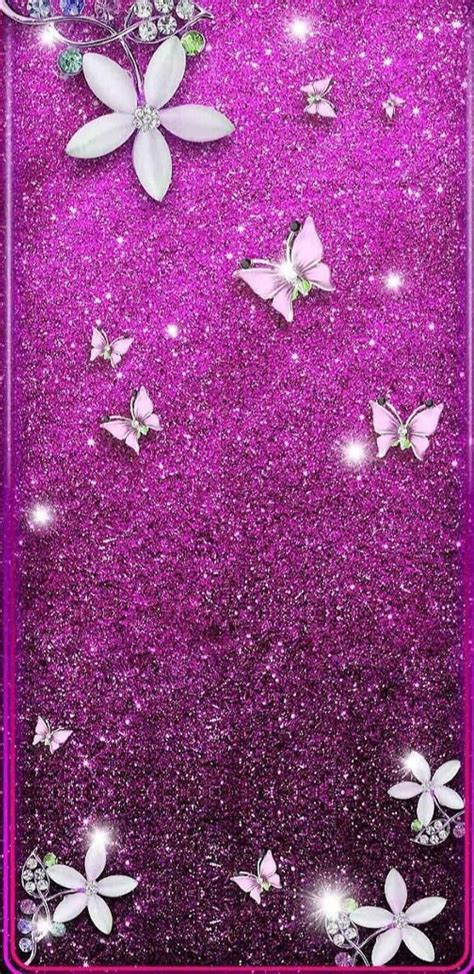 Download Pink Glitter Butterfly Wallpaper | Wallpapers.com