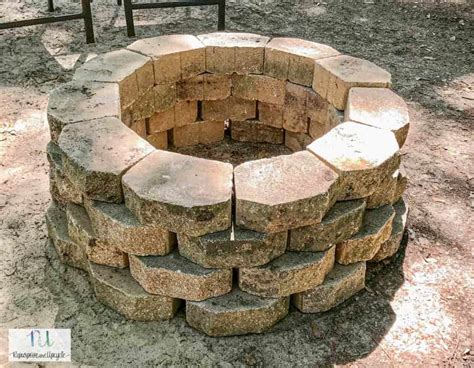 How to Build a Simple Concrete Paver Fire Pit in about One Hour