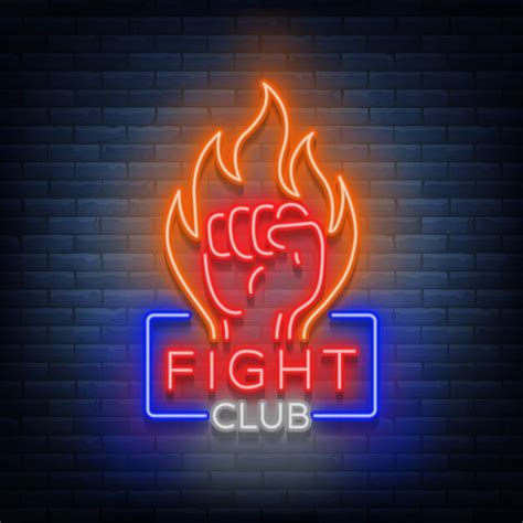 Premium Vector | Fight club logo