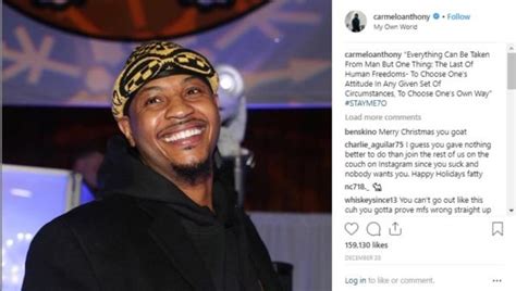 Fans Encourage Carmelo Anthony After He Posts Message Amid NBA Woes