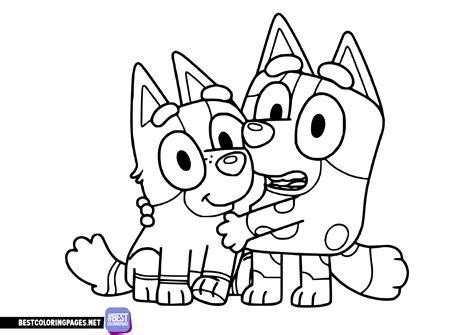 Bluey coloring pages - Free printable coloring pages