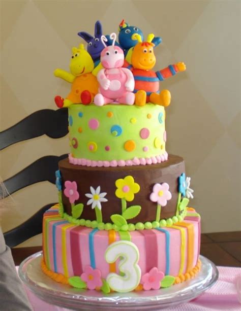 Backyardigans Bday cake by Aaris on Cake Central Baby Cakes, Bolo ...