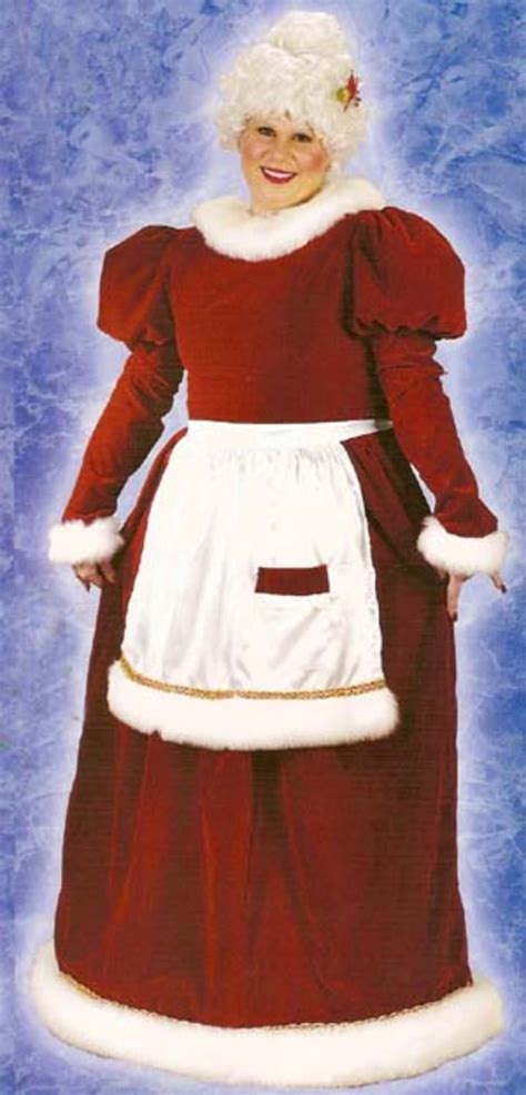 Mrs. Santa Claus Velvet Christmas Costume - Women's Plus Size 16W-24W ...