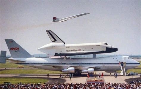 Space Shuttle On 747 Landing