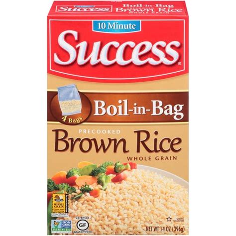 Success 10 Minute Boil-in-Bag Whole Grain Brown, Rice