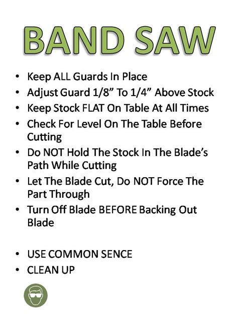 Basic Band Saw Safety Tips