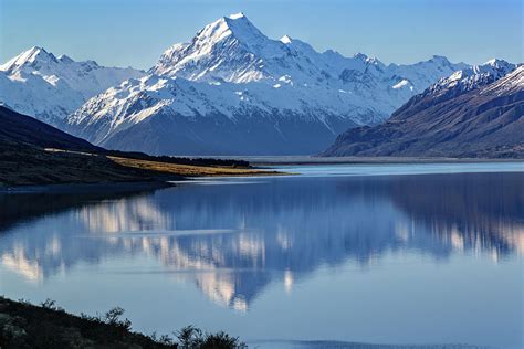 Lake Pukaki Reflections of Aoraki Mount Cook - South Canterbury ...