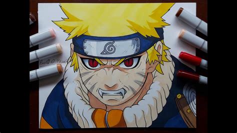 Naruto Kyuubi Mode Drawing