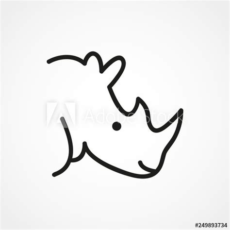 Rhino Outline Drawing | Free download on ClipArtMag